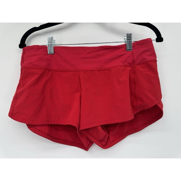 Lululemon Speed Up 2.5" Shorts Women's 6 Red Athletic Lined Active gym - Picture 2 of 10